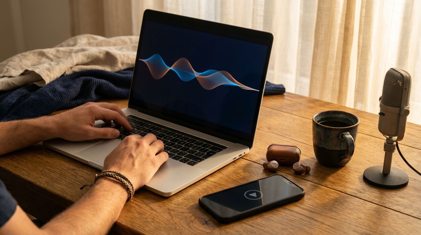 Deine Stimme auf Autopilot — Wie du Audio-Content genießt, ohne je ins Mikro zu sprechen
